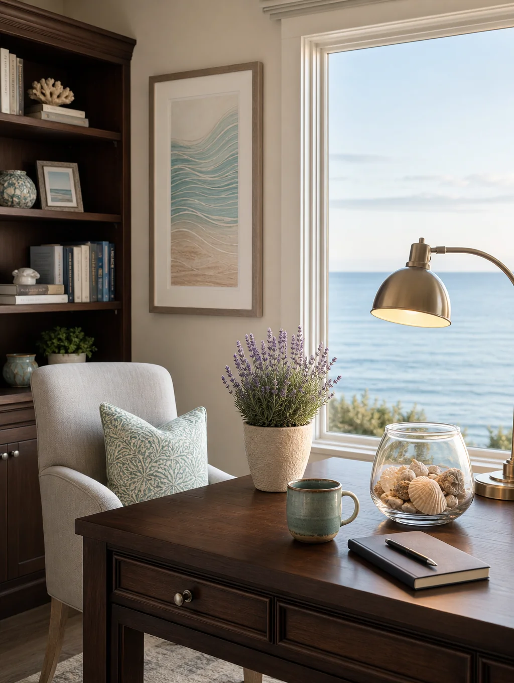 Warm, sunlit office space for coaching sessions